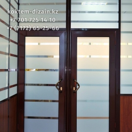Стеклянные двери в Астане от Коктем Дизайн