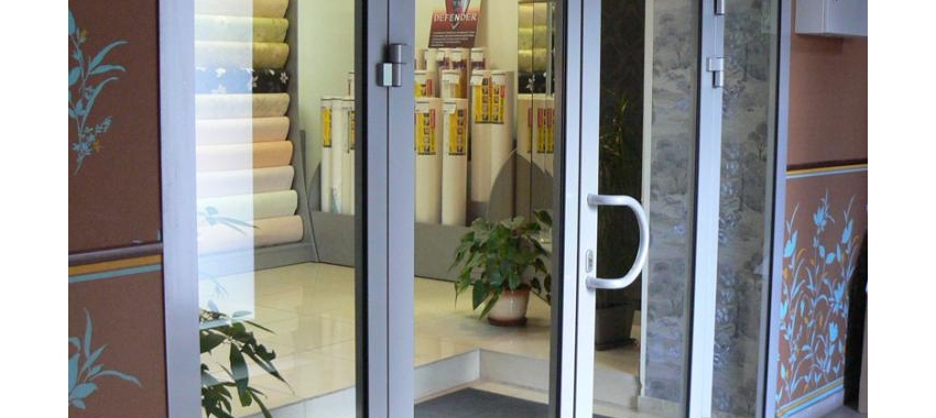 Алюминиевые двери - фото с сайта Коктем Дизайн